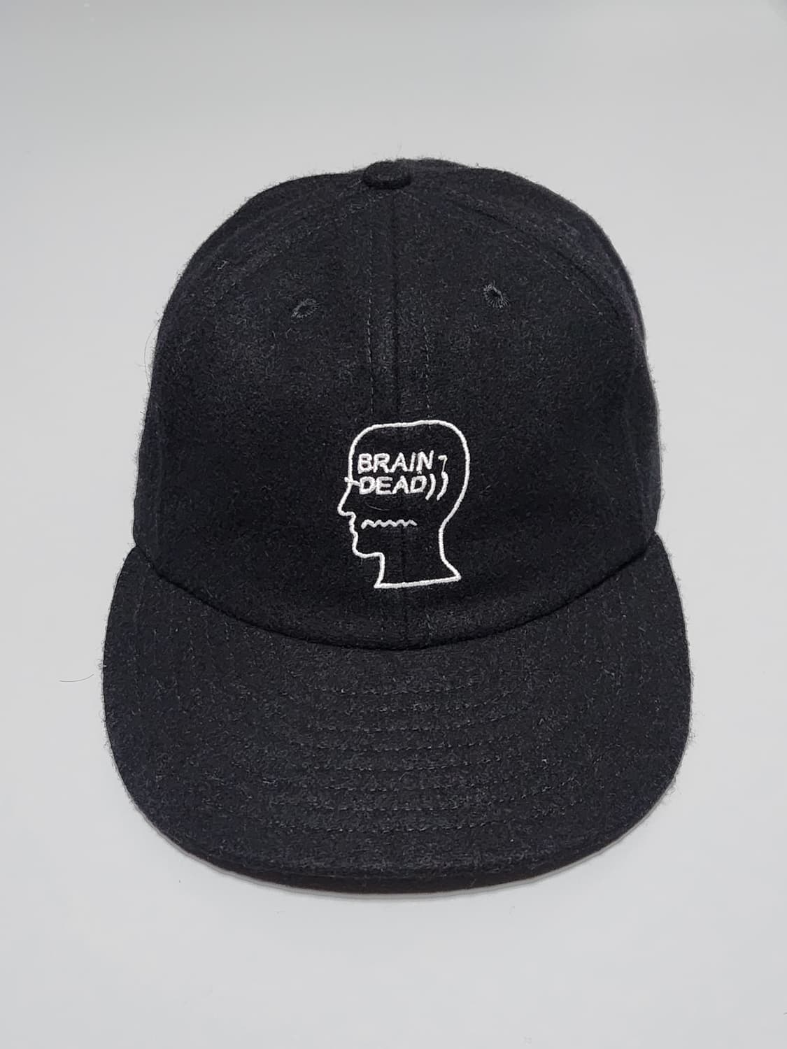 브레인데드 클래식 로고 6패널 울 캡 상품이미지1