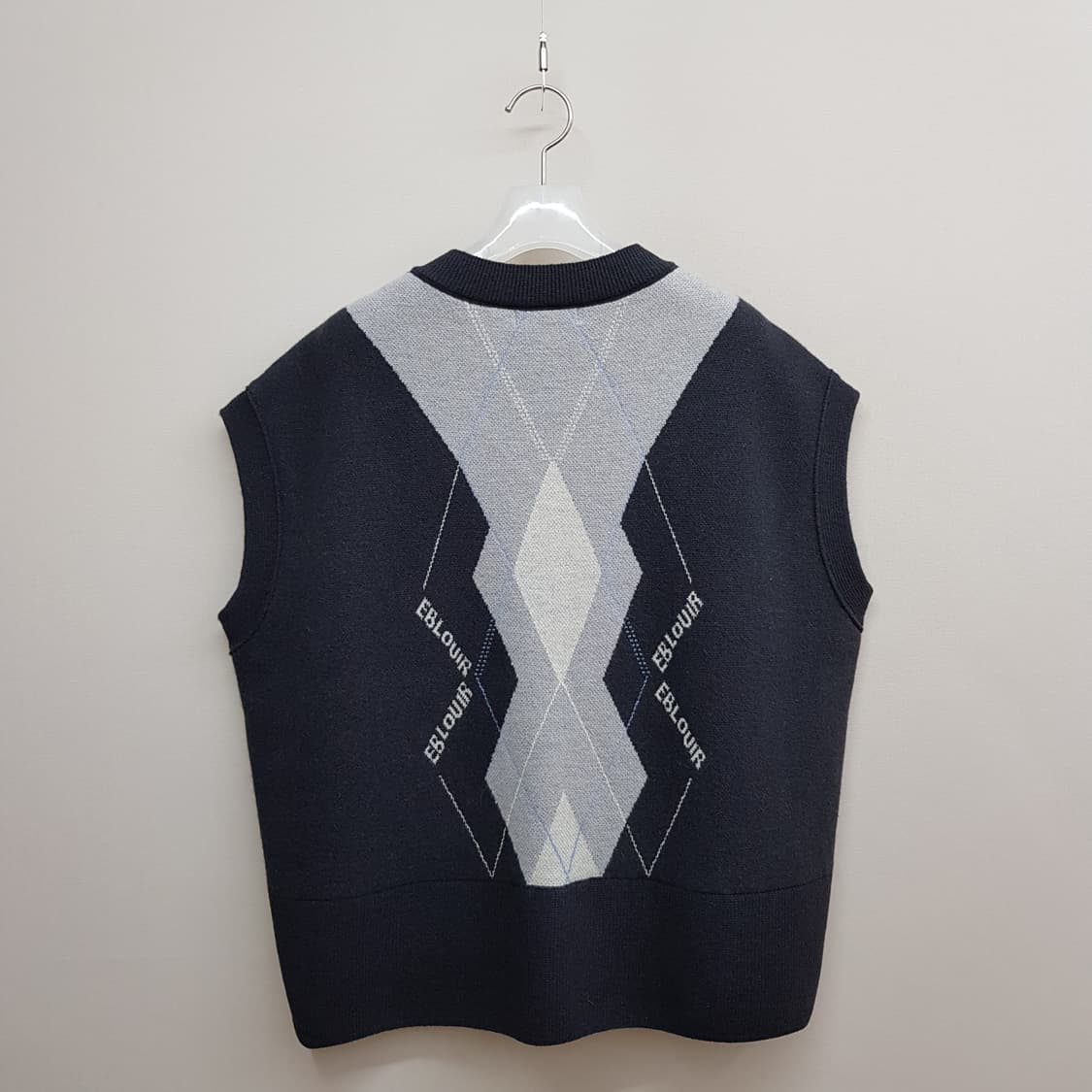 한섬 SJSJ 2022 아가일 니트 베스트 F사이즈 상품이미지6