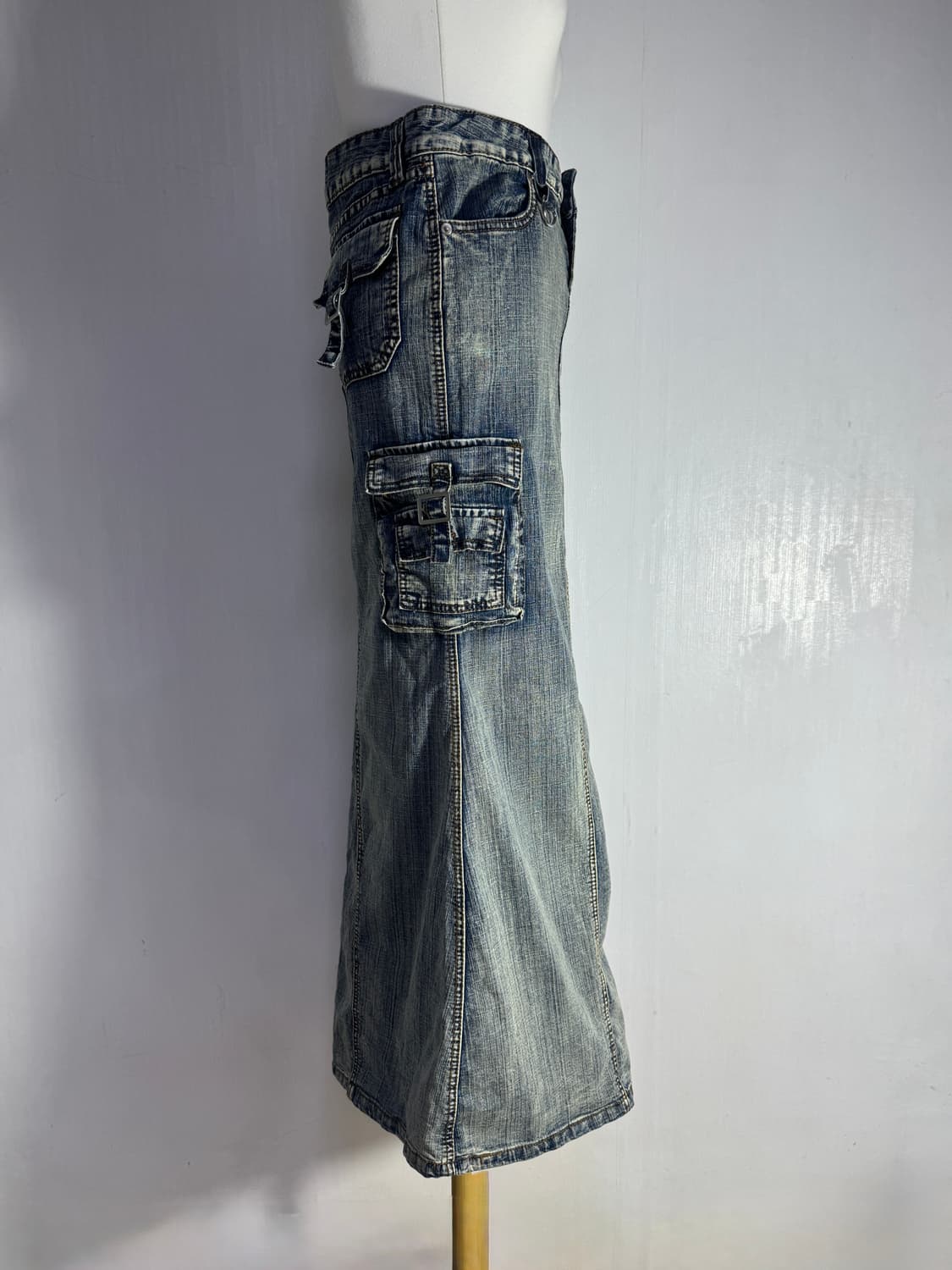 escape 카고 데님 스커트 y2k goa lgb 상품이미지4