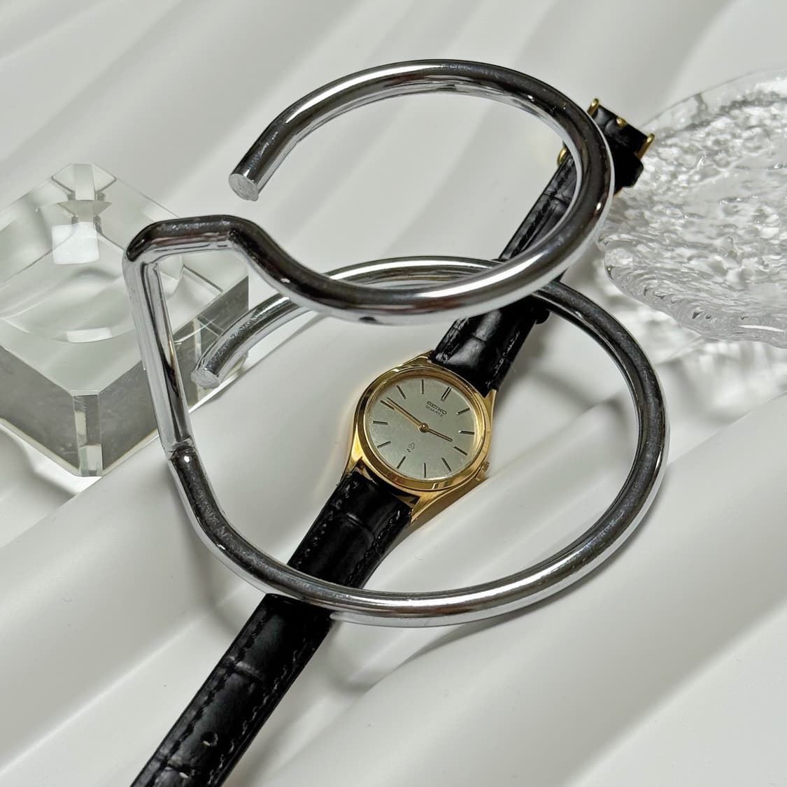 80's90's 세이코 빈티지 금장 라운드 드레스 시계 상품이미지8