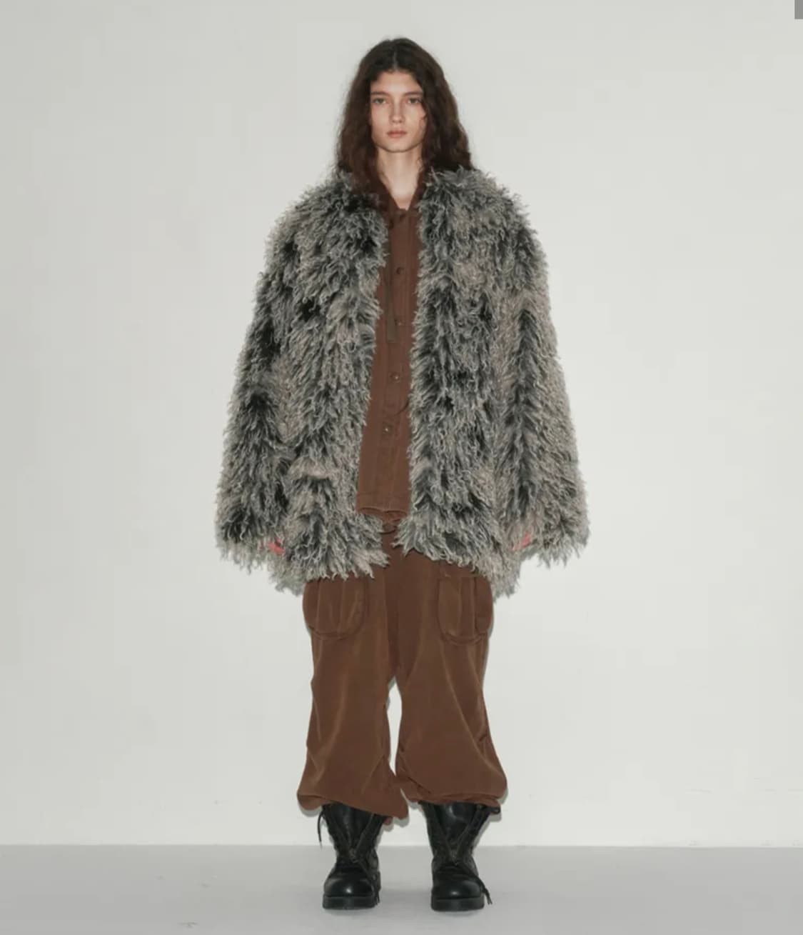 [1] SEO 에에스이오 퍼 코트 FAUX FUR COAT 상품이미지10