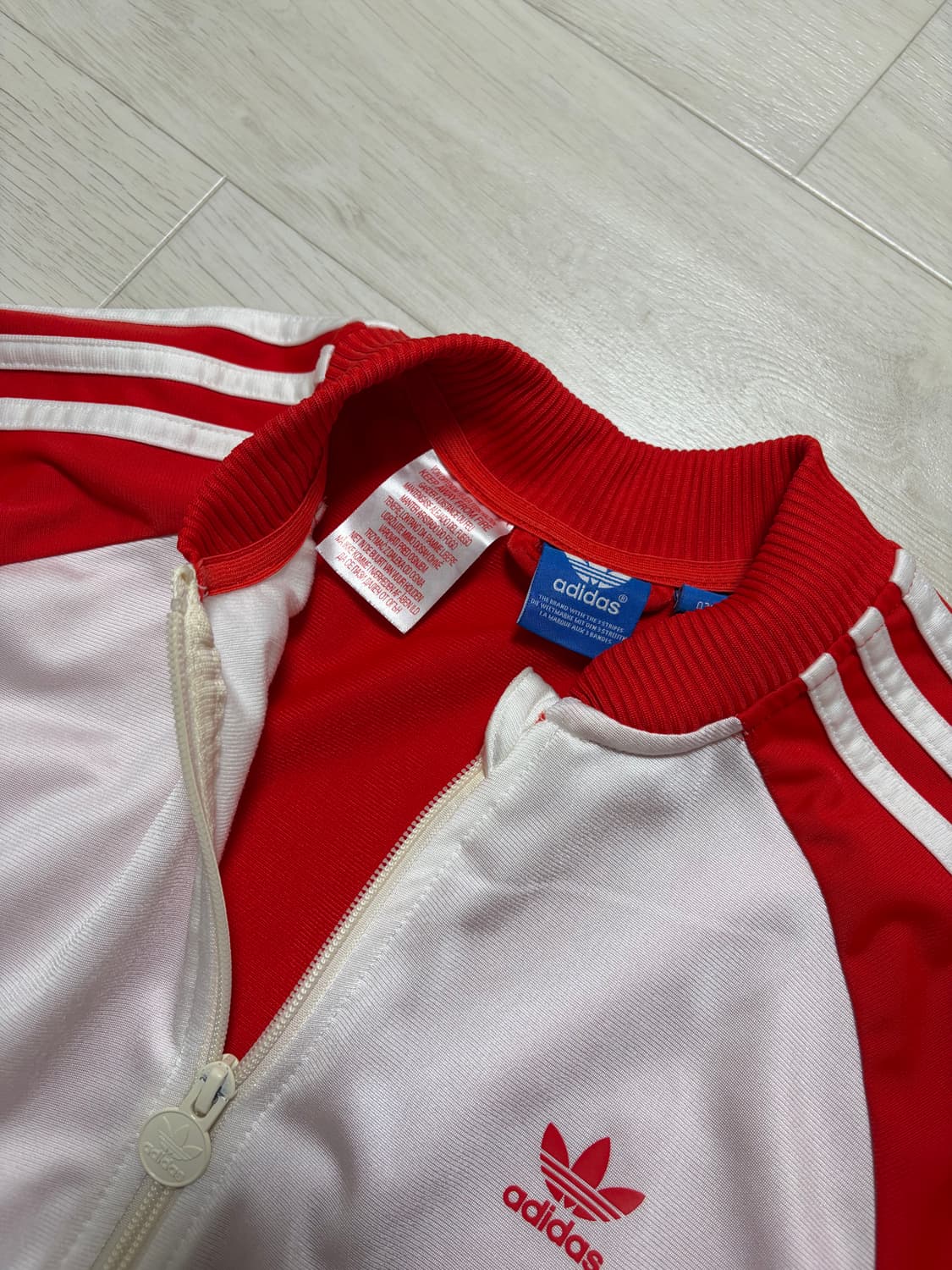 아디다스 빨강 흰색 져지 상품이미지2