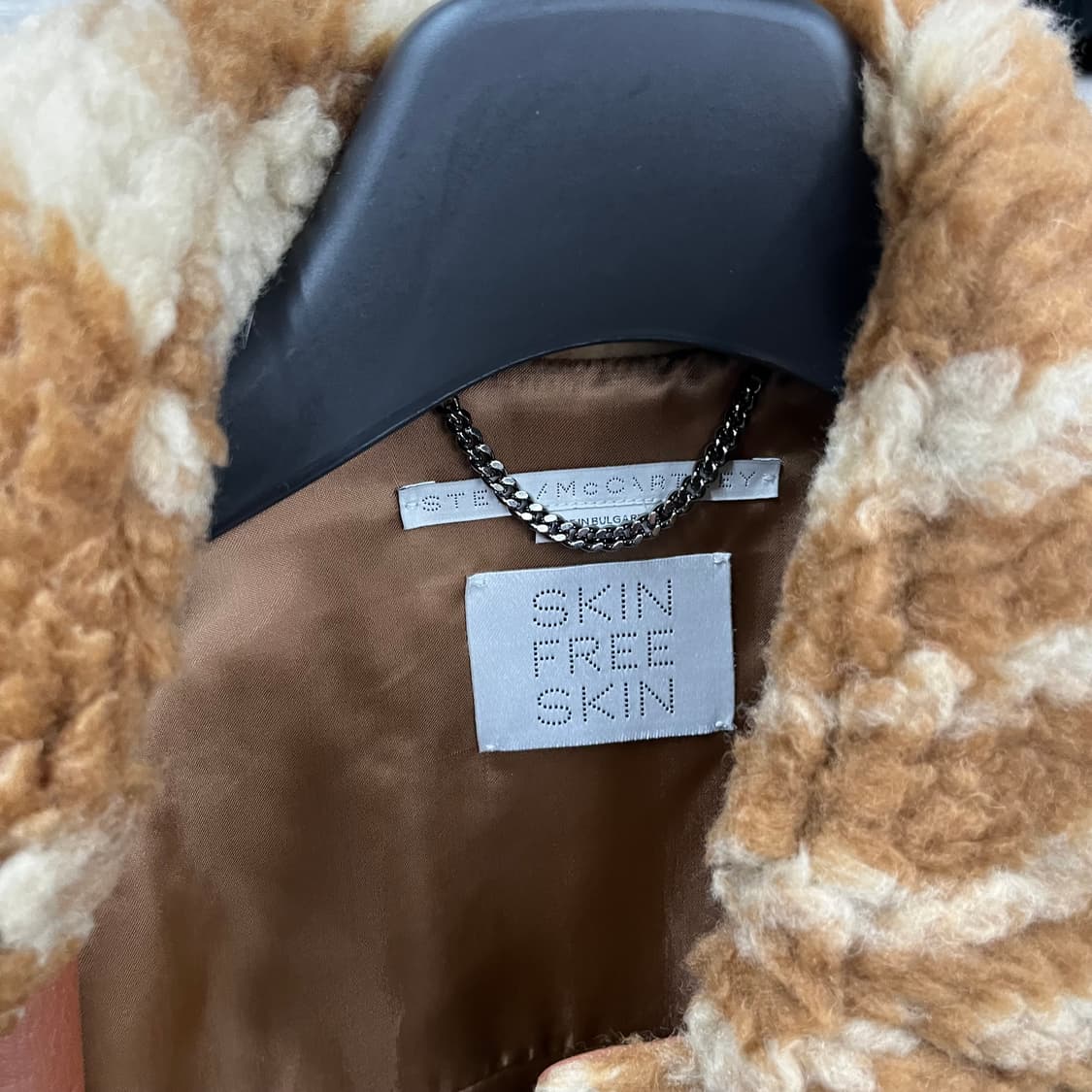 스텔라매카트니 우드그레인 시어링 자켓 34 상품이미지3