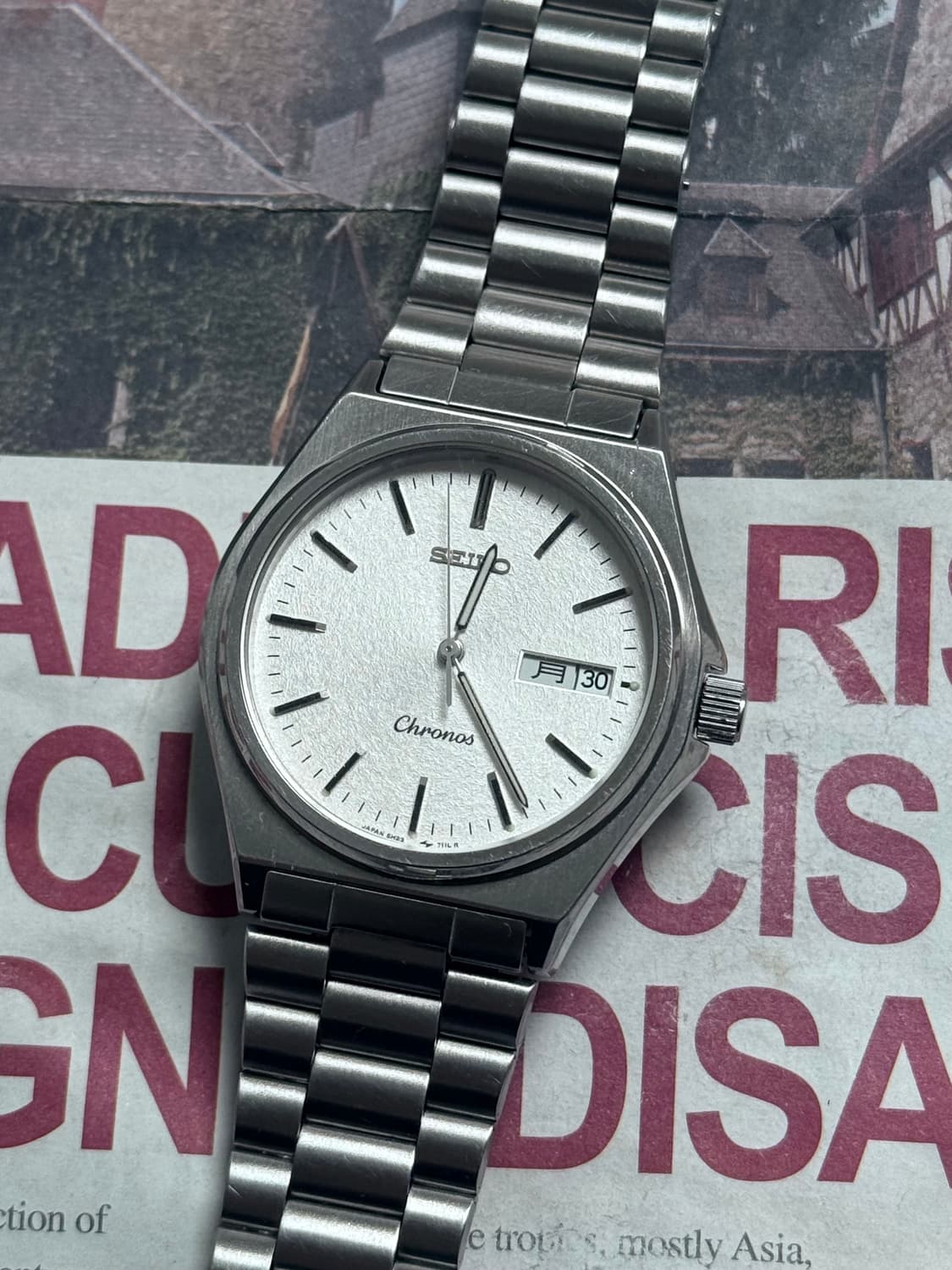 세이코 Seiko 쿼츠 크로노스 샌드 피니쉬 상품이미지1