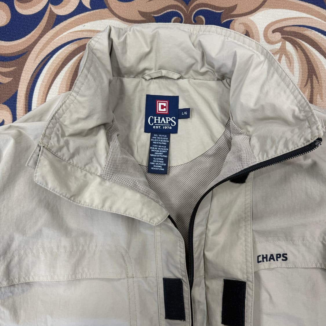 (L)챔스 Chaps 아노락 자켓(베이지,후드내장형) 상품이미지2