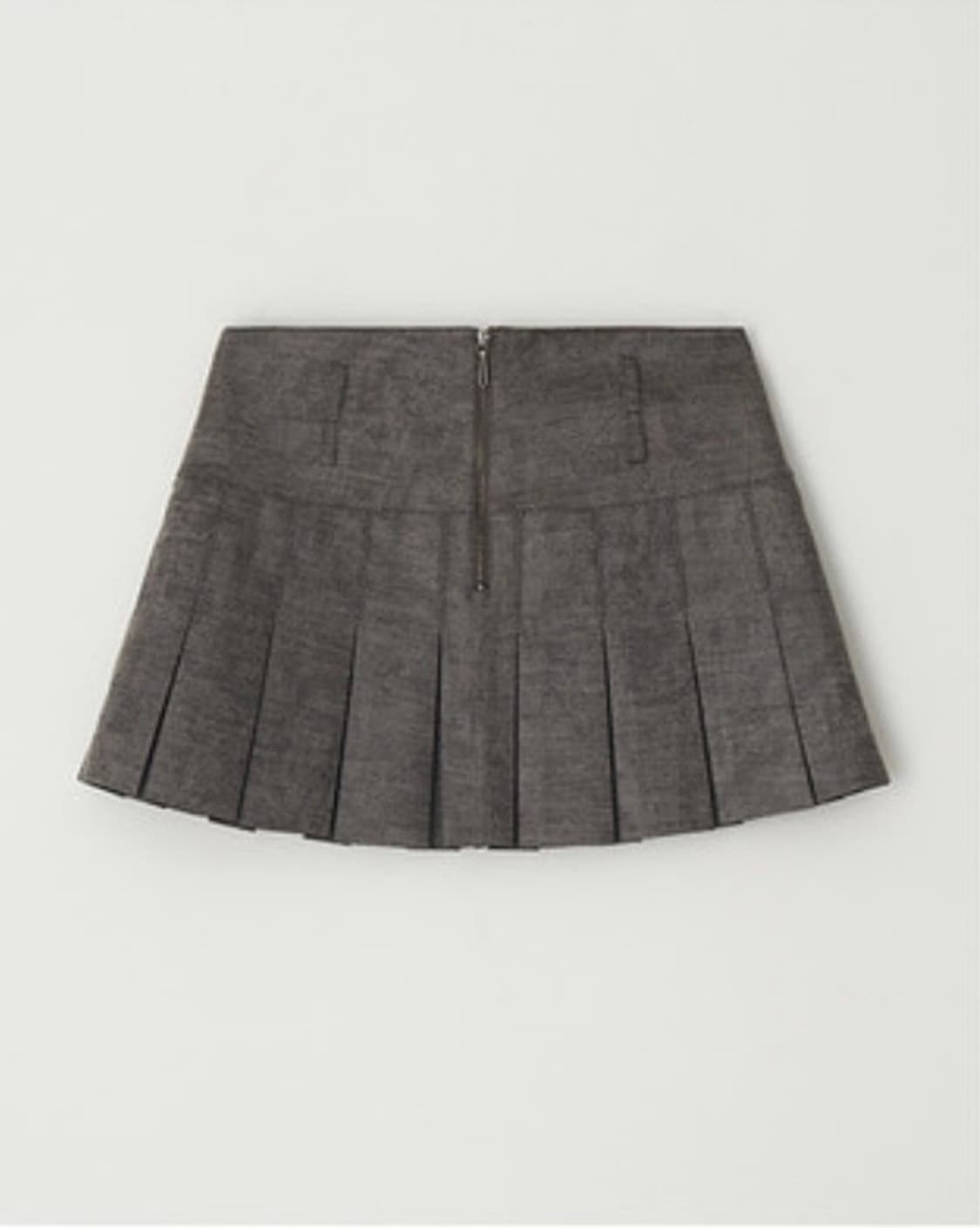 Crack Leather Mini Skirt (dark grey) 상품이미지3