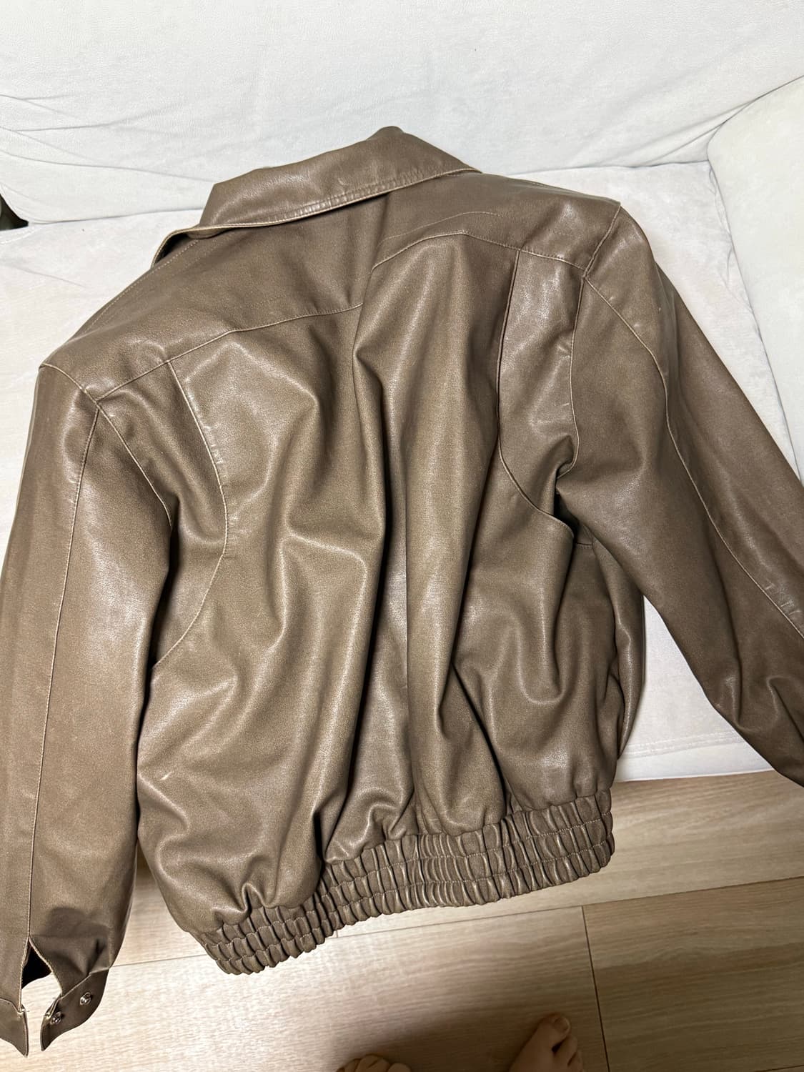 The frankie shop brown leather jacket 상품이미지4