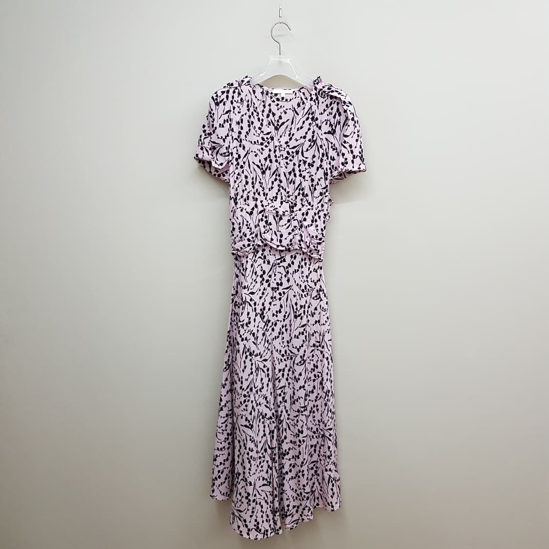 마쥬 MAJE  플로럴 패턴 실크 롱 원피스 2사이즈 상품이미지1