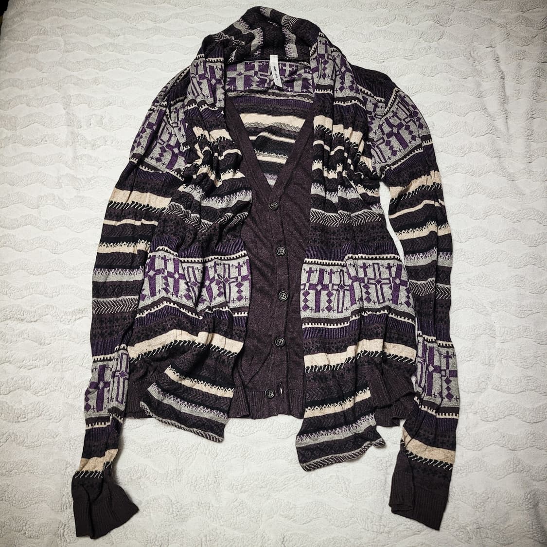 00s glamb Shawl Native Rayered Cardigan 상품이미지1