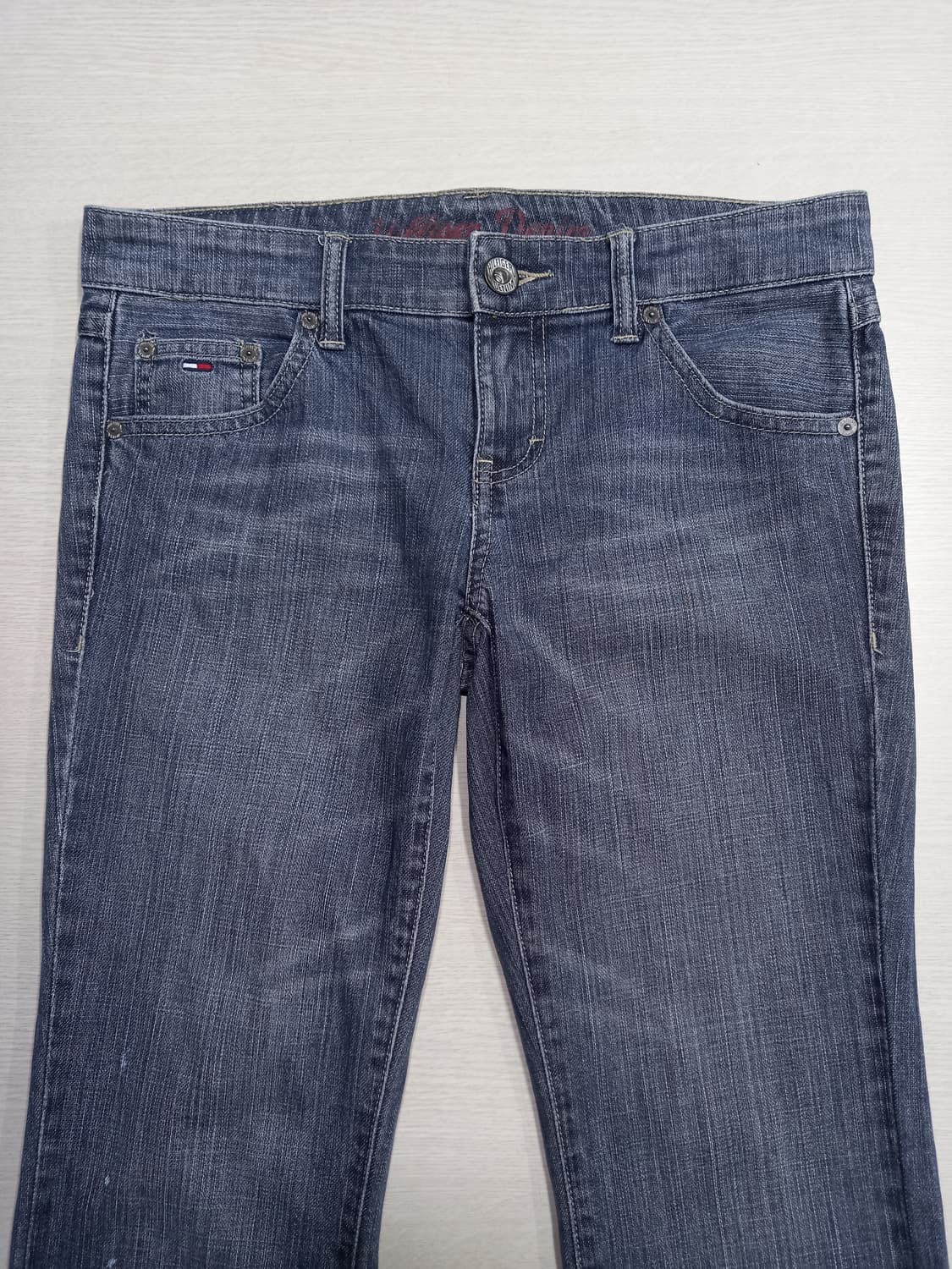 28 HILFIGER 골반 워싱 스판 부츠컷 청회색 28-900 상품이미지3