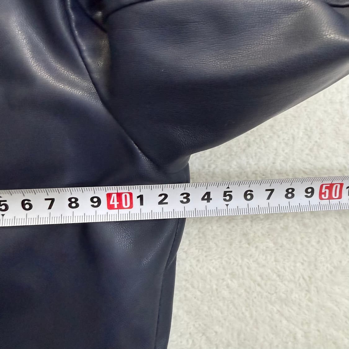 L 자라 네이비 가죽 자켓 0413T 상품이미지5