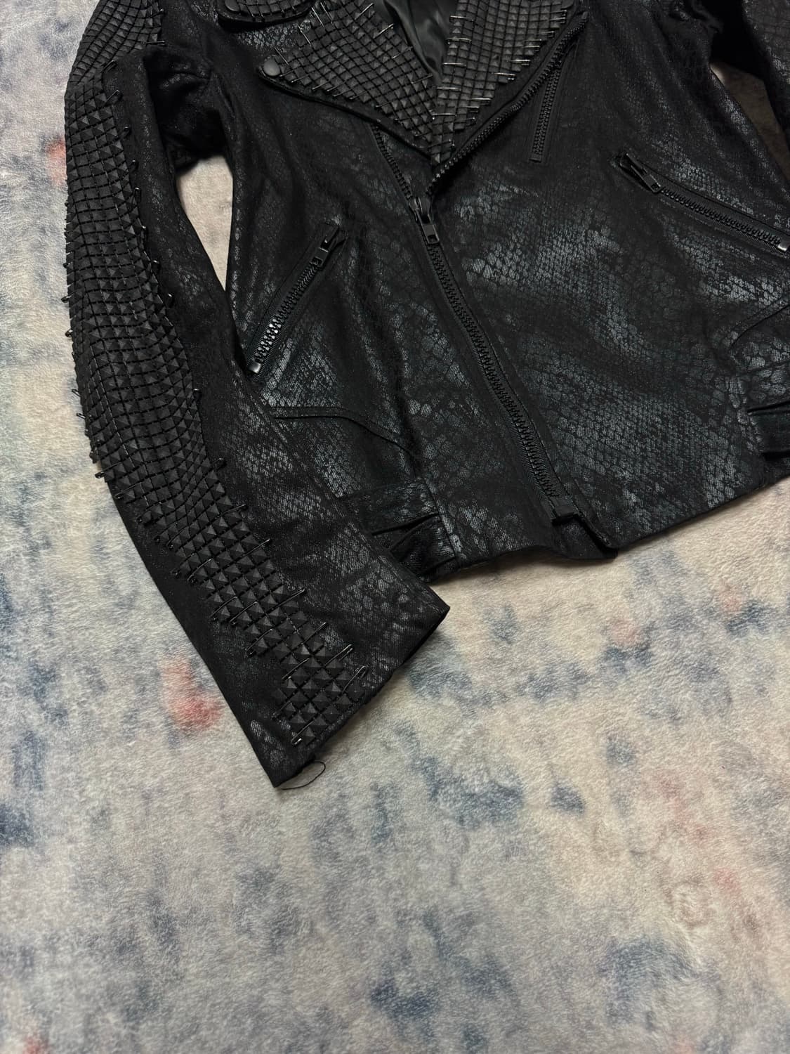 By the r stud python gimmick rider jacke 상품이미지5