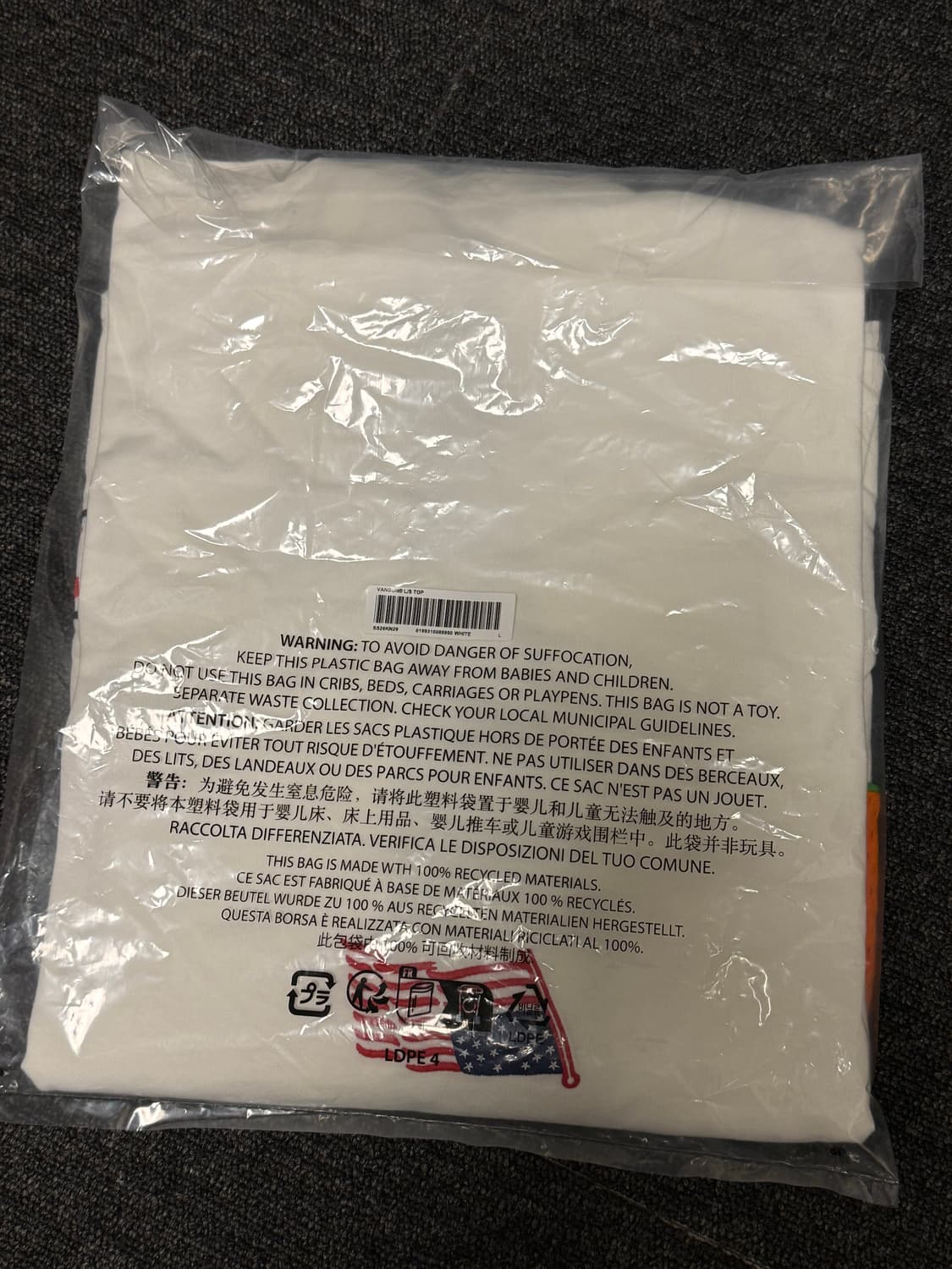 [L] 슈프림 x 밴슨 레더스 롱슬리브 탑 화이트 - 26SS 상품이미지2