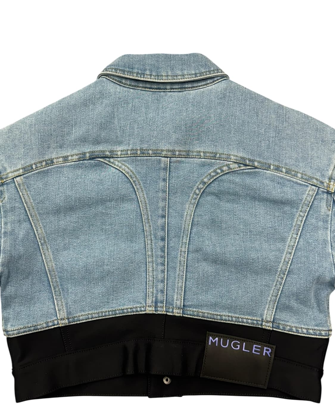 뮈글러 x H&M 23SS 디파인드 웨이스트 데님 크롭 자켓 상품이미지7