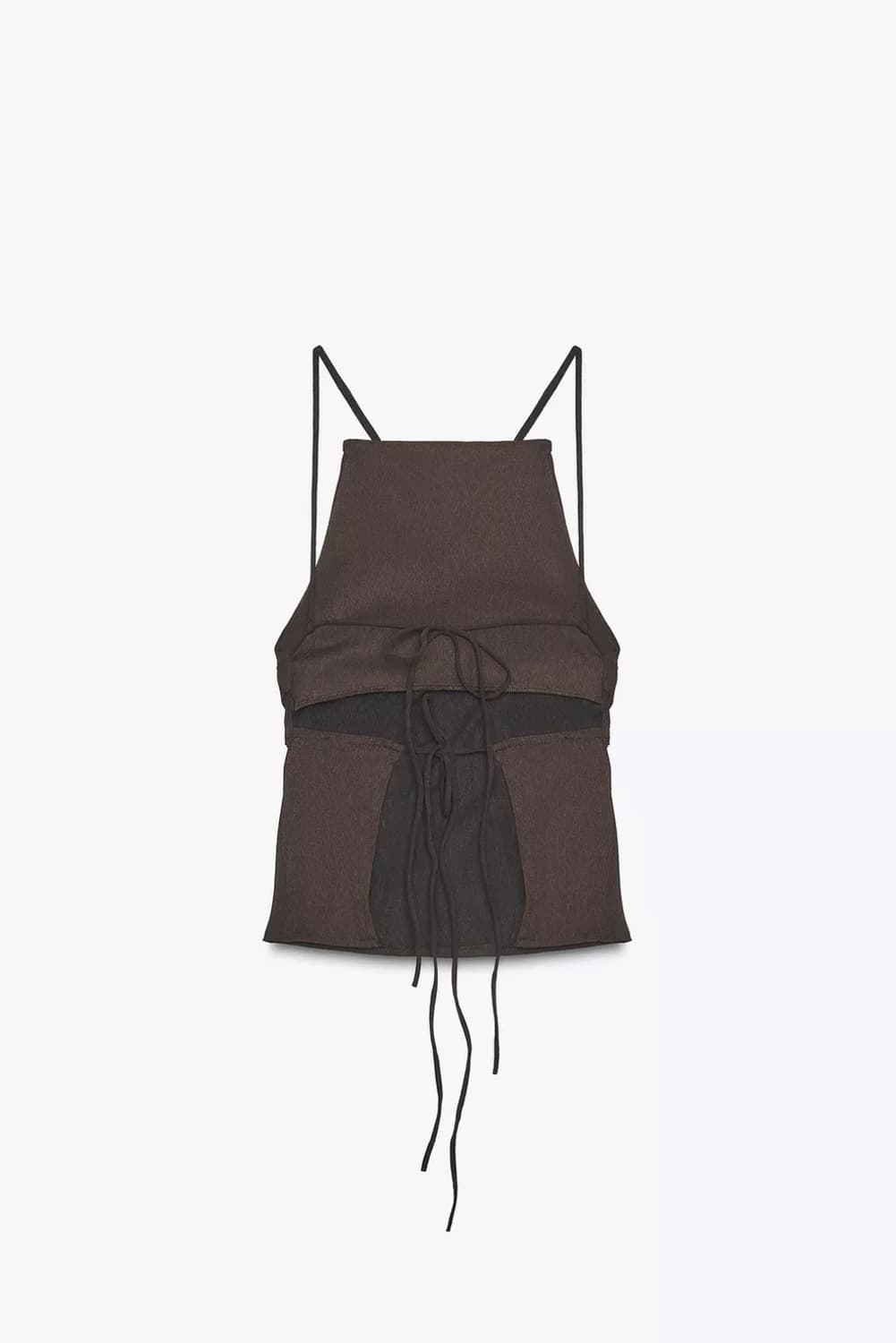 (새상품) ZARA 백 트임 주름 셔링 탑 상품이미지4