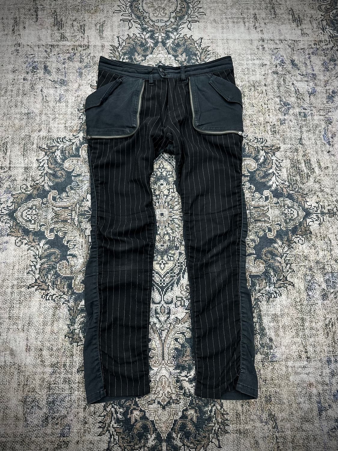 stripe shirring detail pants 상품이미지1