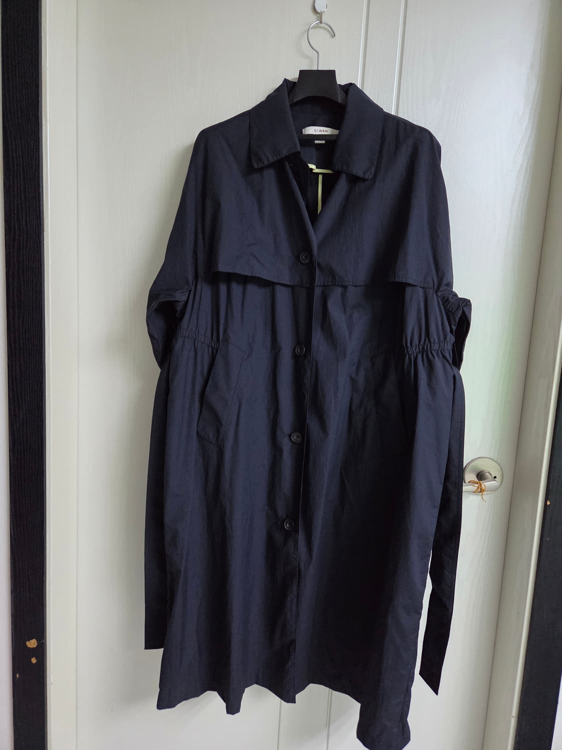 SJ와니  네이비 트렌치 코트  66~77 상품이미지8