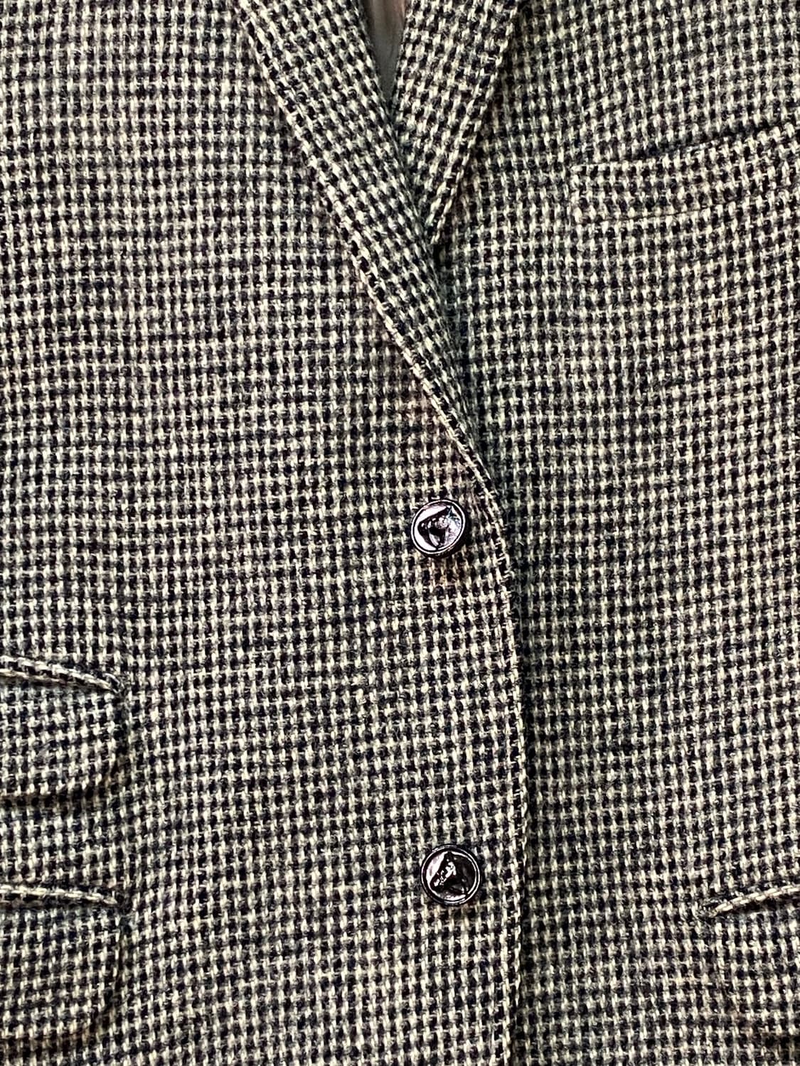 해리스 트위드 빈티지 테일러드 하운드투스 투버튼 자켓 상품이미지2