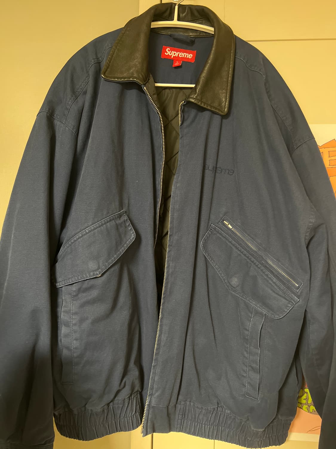 슈프림 24fw 레더카라 워크자켓 상품이미지5