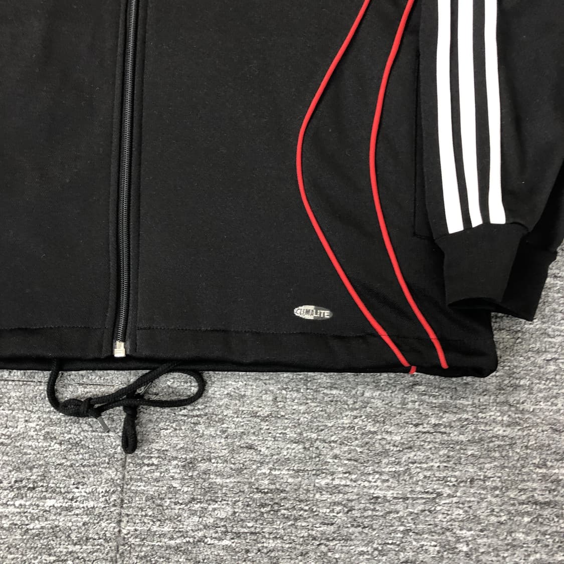 아디다스 빈티지 올드스쿨 3stripes 져지 검흰빨 상품이미지5