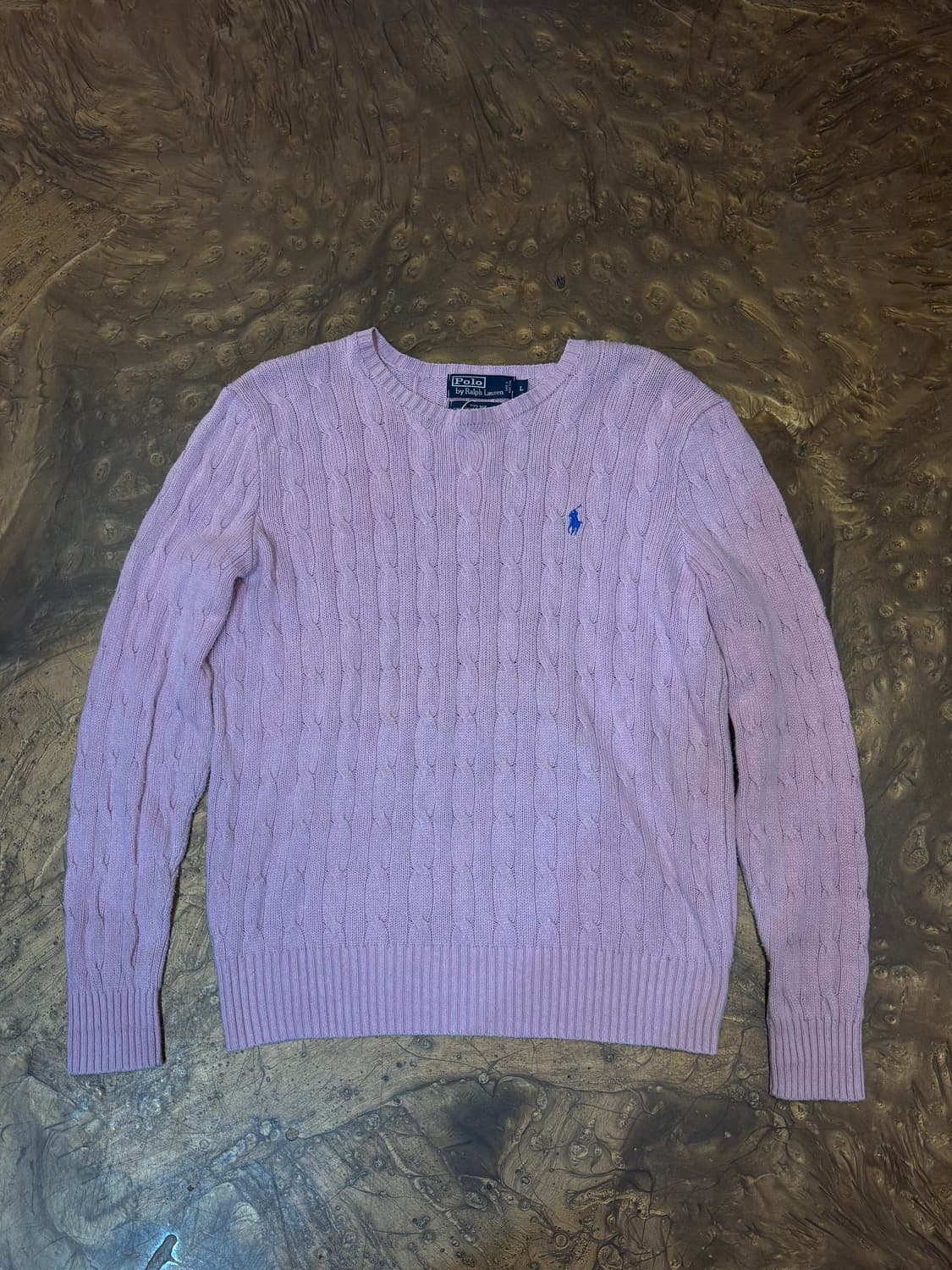 폴로 케이블 니트(Pk)  L 상품이미지1