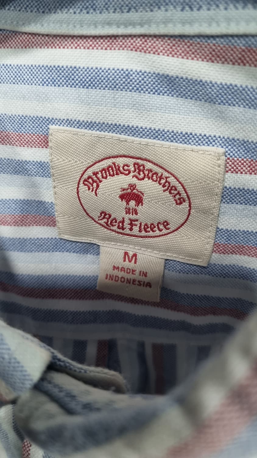 ((브룩스브라더스)) 레드플리스  로고 옥스퍼드 셔츠 100(m) 상품이미지3