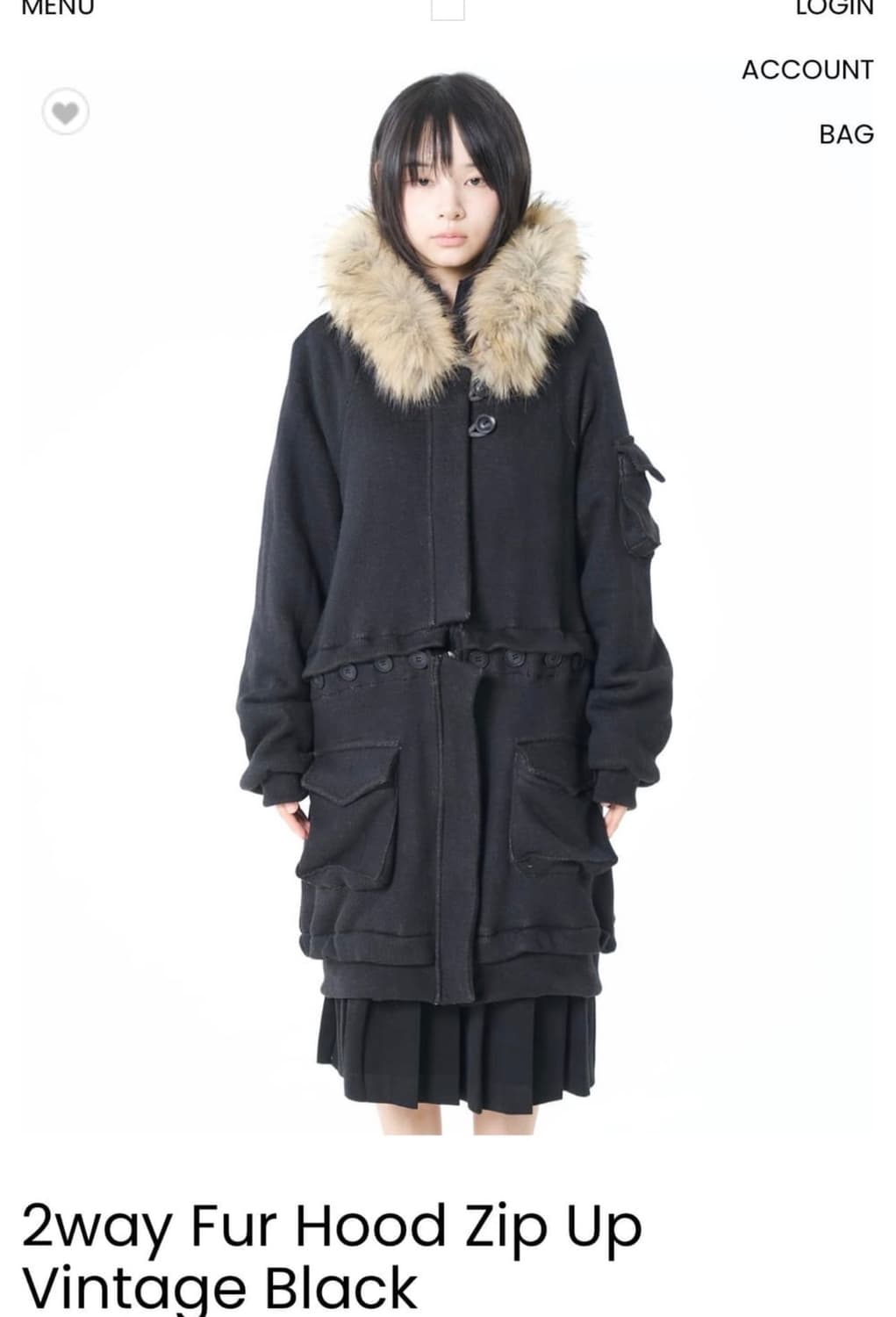 오스하이 후드집업 블랙 oshigh 상품이미지1