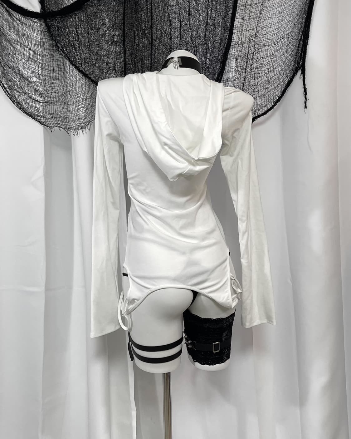white detail hood t-shirt 상품이미지5