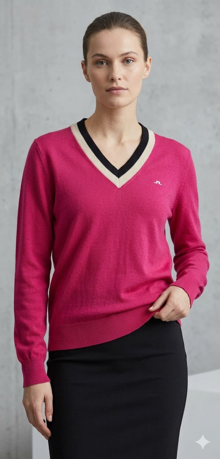 [정품] 제이린드버그 AMY 메리노 울 100% 브이넥 니트 (L) 상품이미지1