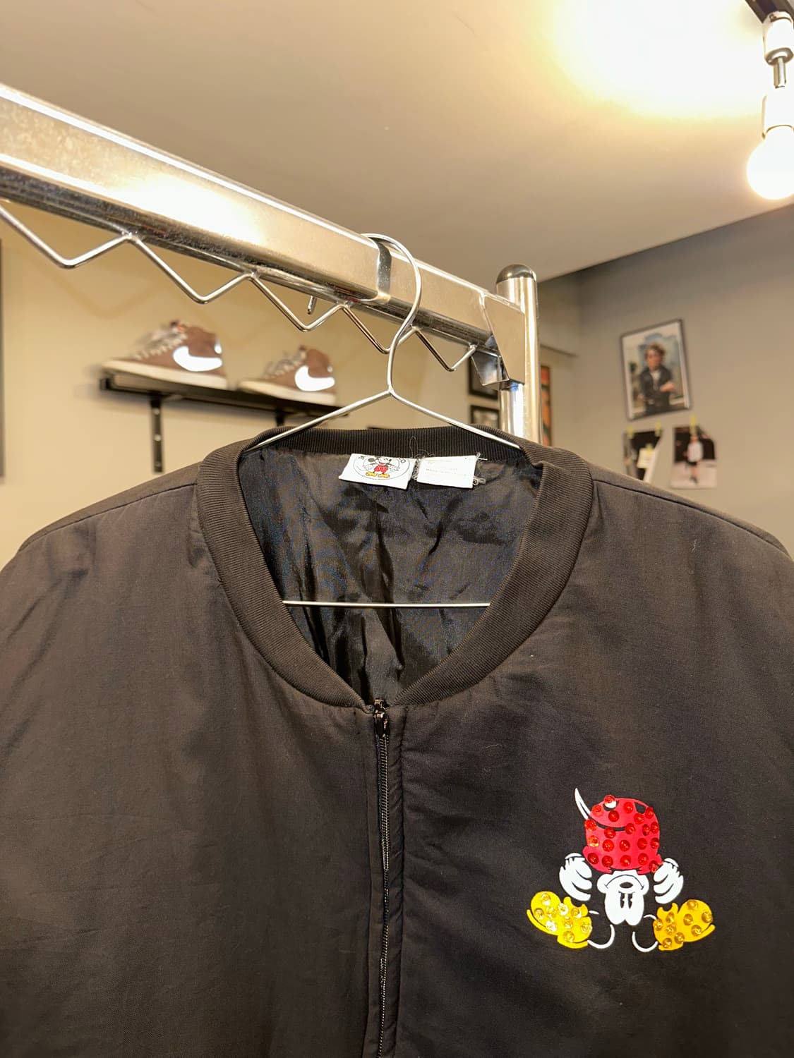 90’s Disney Mickey logo bomber jacket 상품이미지5