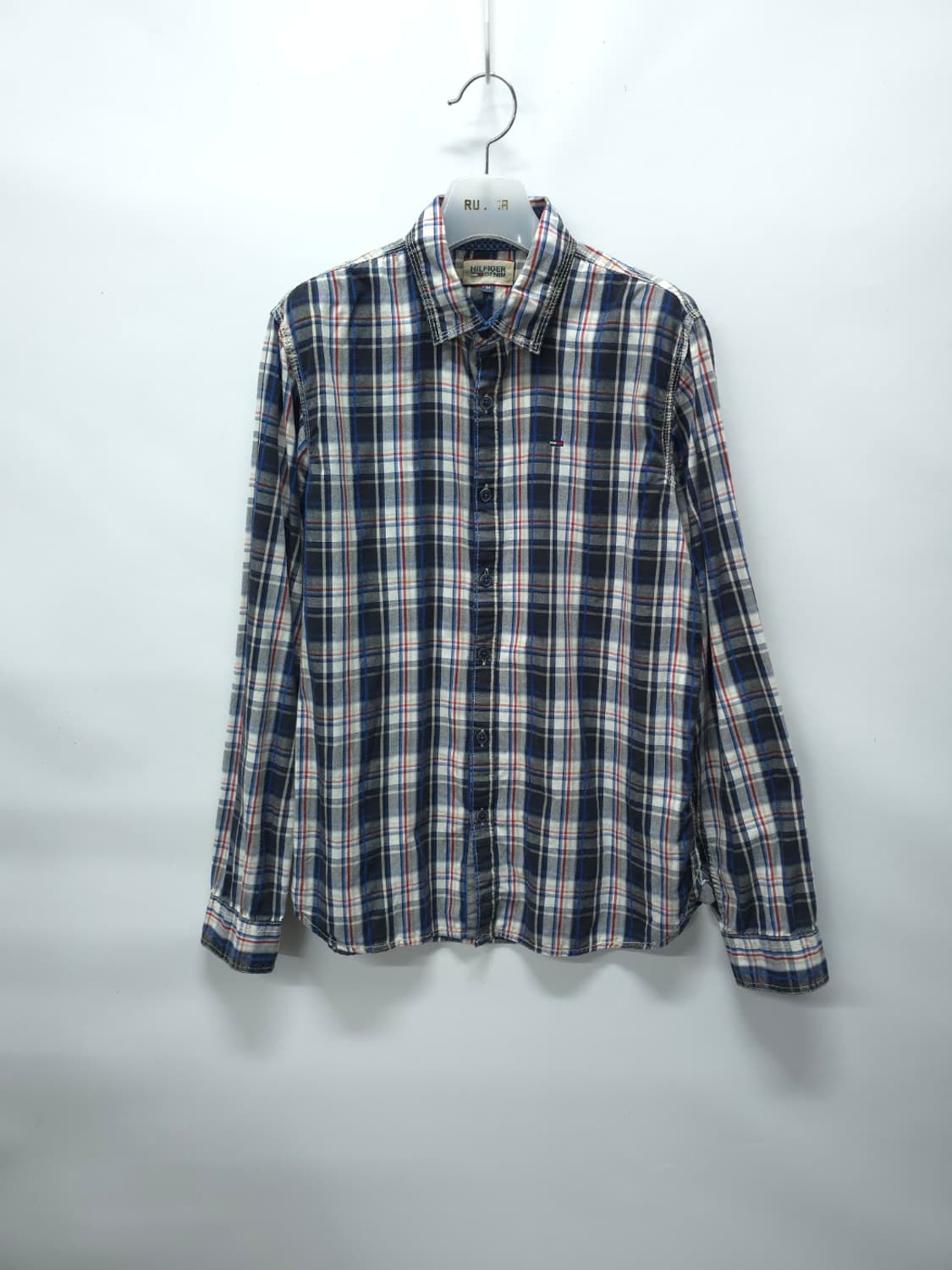 힐피거데님 남성 멀티체크 긴팔 셔츠 (95-100사이즈) 상품이미지1