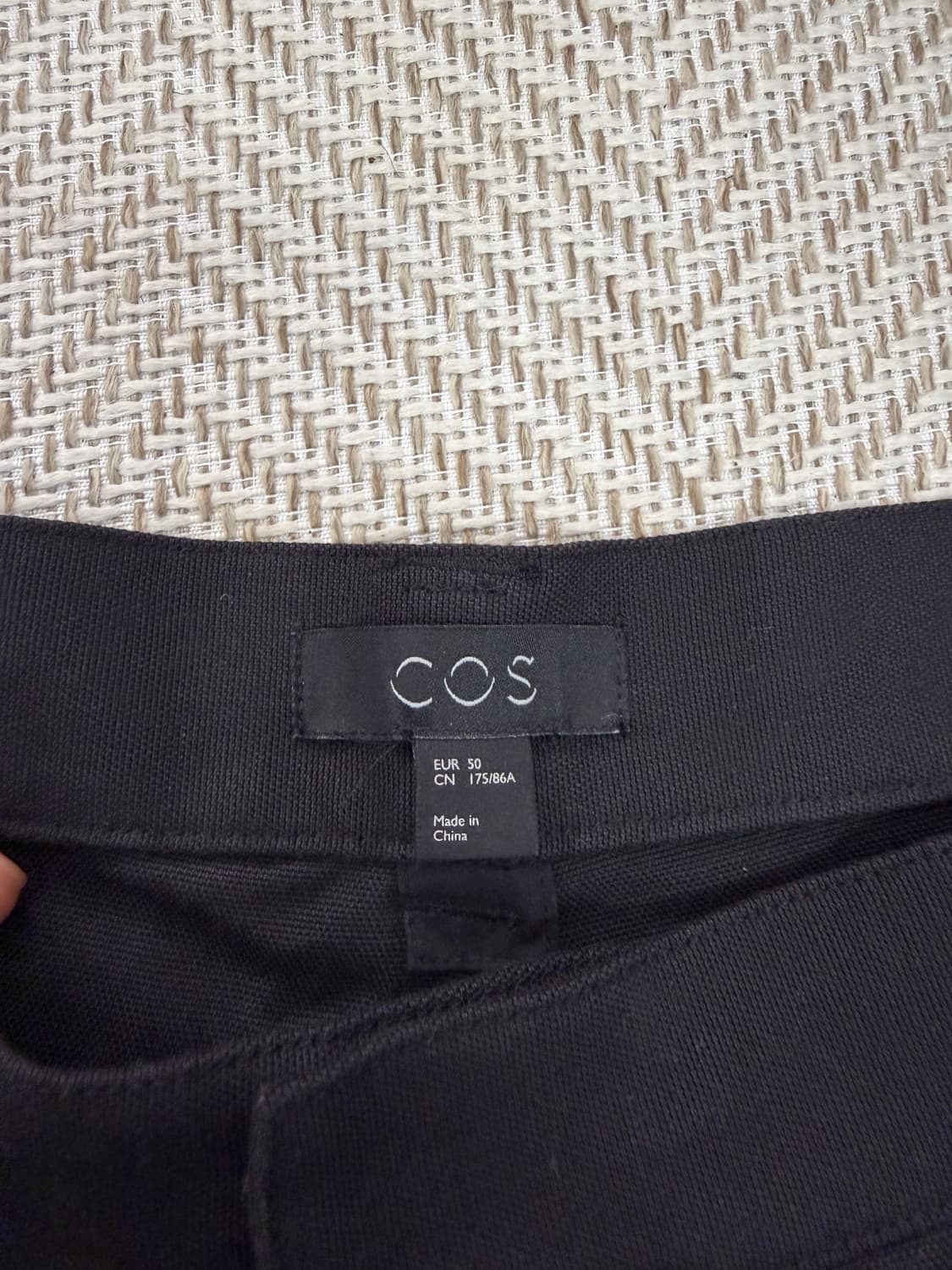 정품) COS 코스 남성 코튼 와이드 팬츠 50(36) 상품이미지5