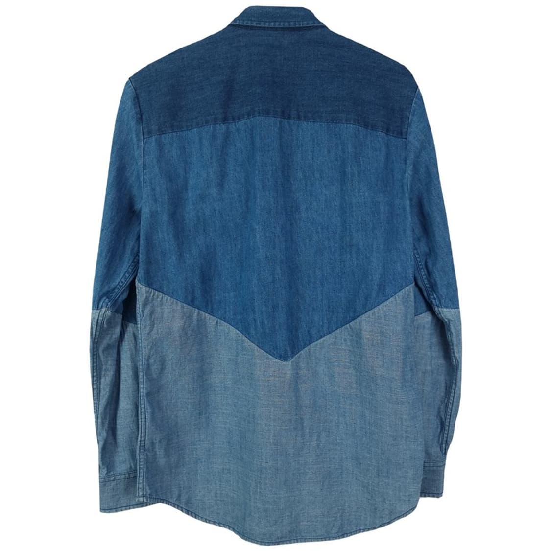 [디젤] 컬러 블럭 배색 데님 셔츠 P01428 상품이미지3