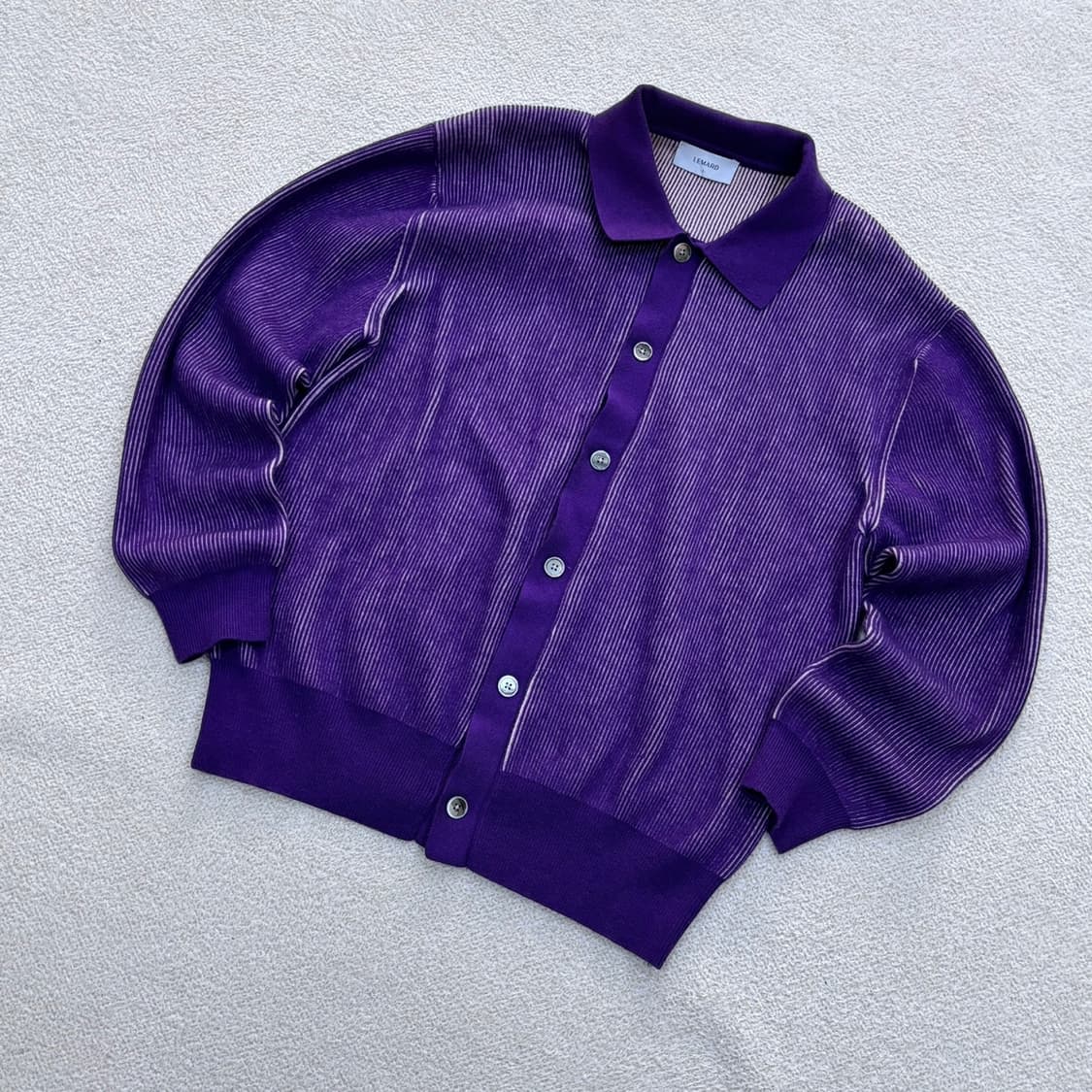 2 르마드 투톤 단추 카라 니트 0414E 상품이미지1