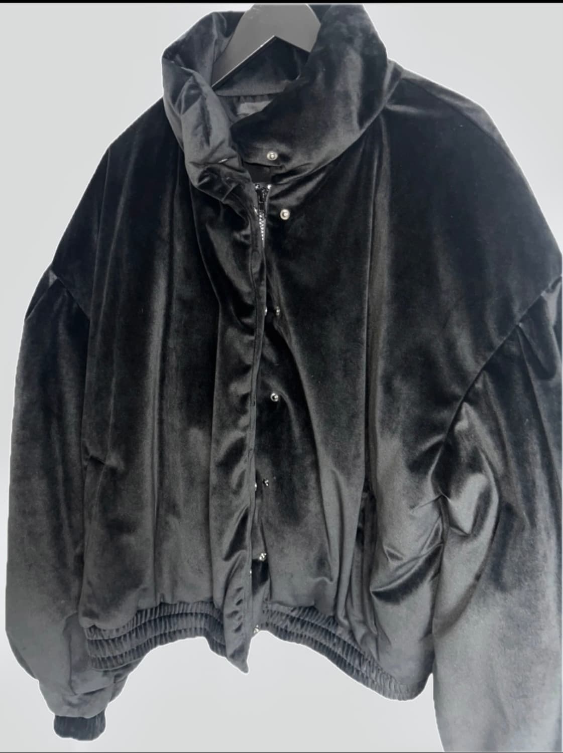 레이블리스 벨벳 패딩 점퍼 상품이미지2