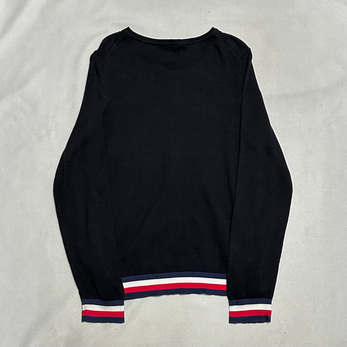 M 타미힐피거 여성용 블랙 라운드넥 가디건 상품이미지3