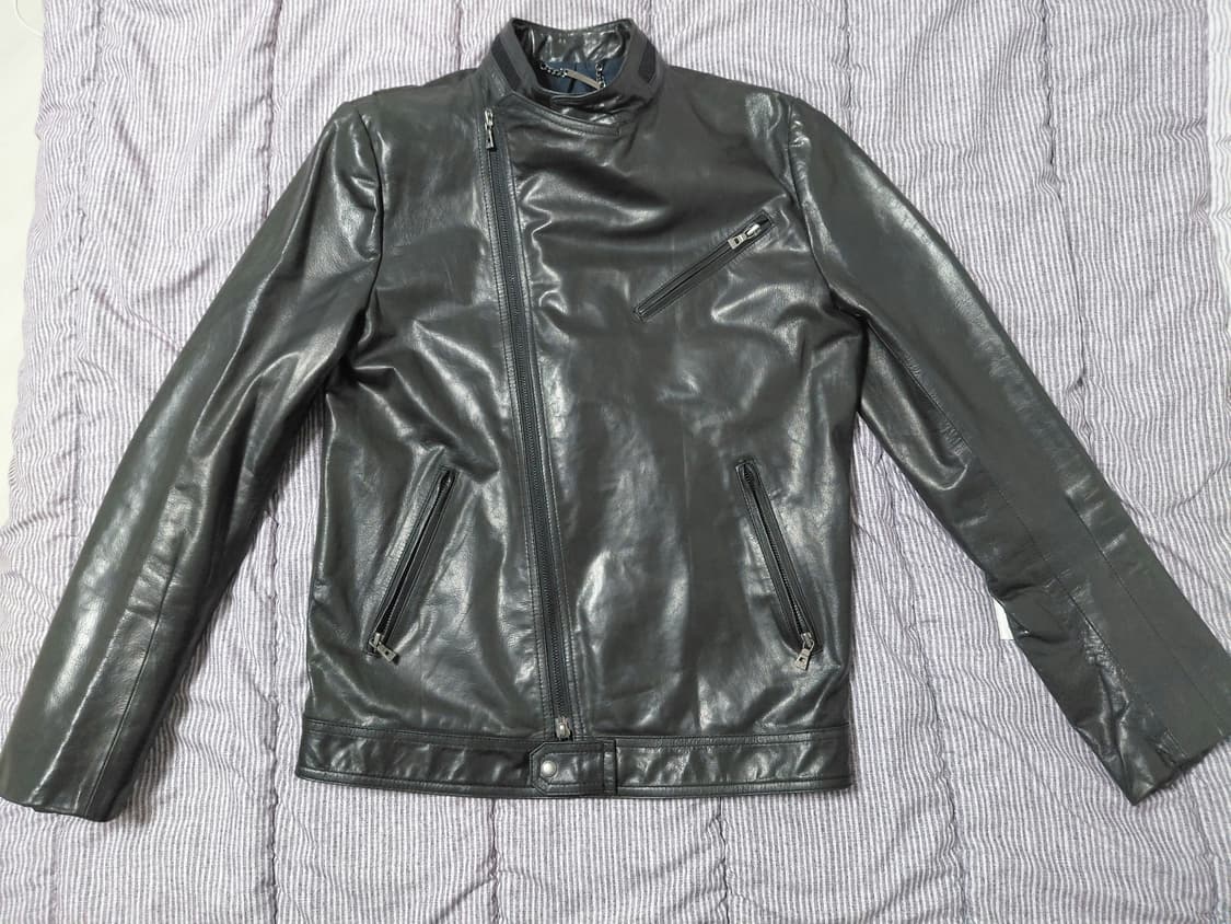지오송지오 가죽 라이더 자켓 L 양가죽 상품이미지1