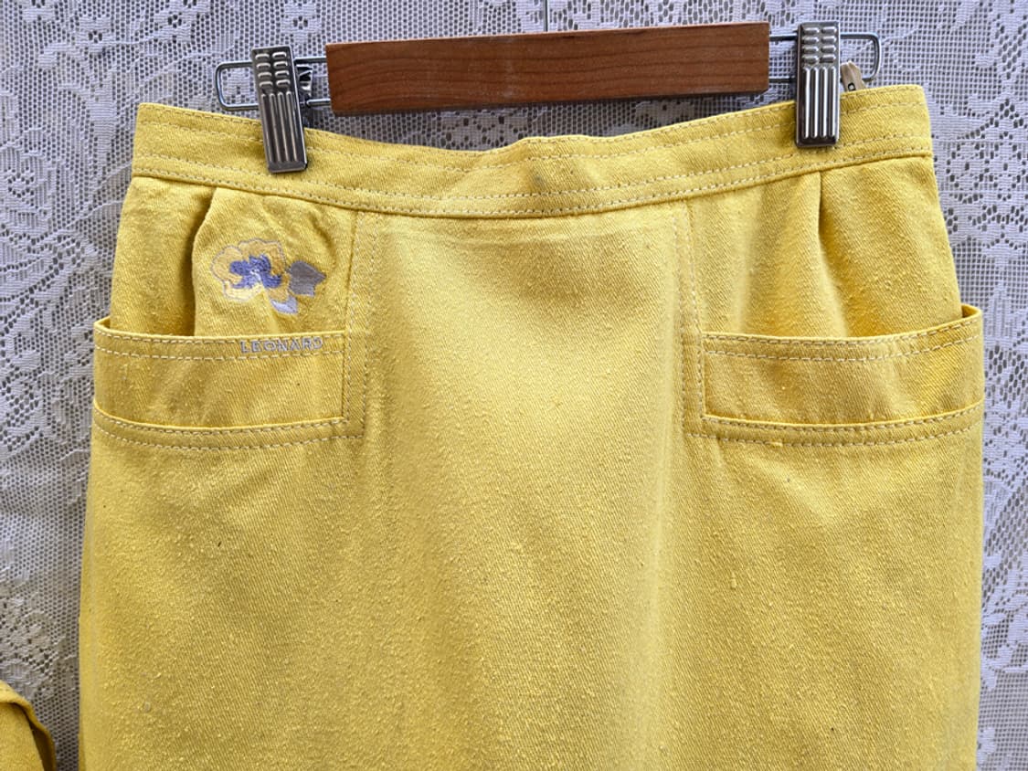 80-90s 레오나드 실크 투피스 상품이미지4