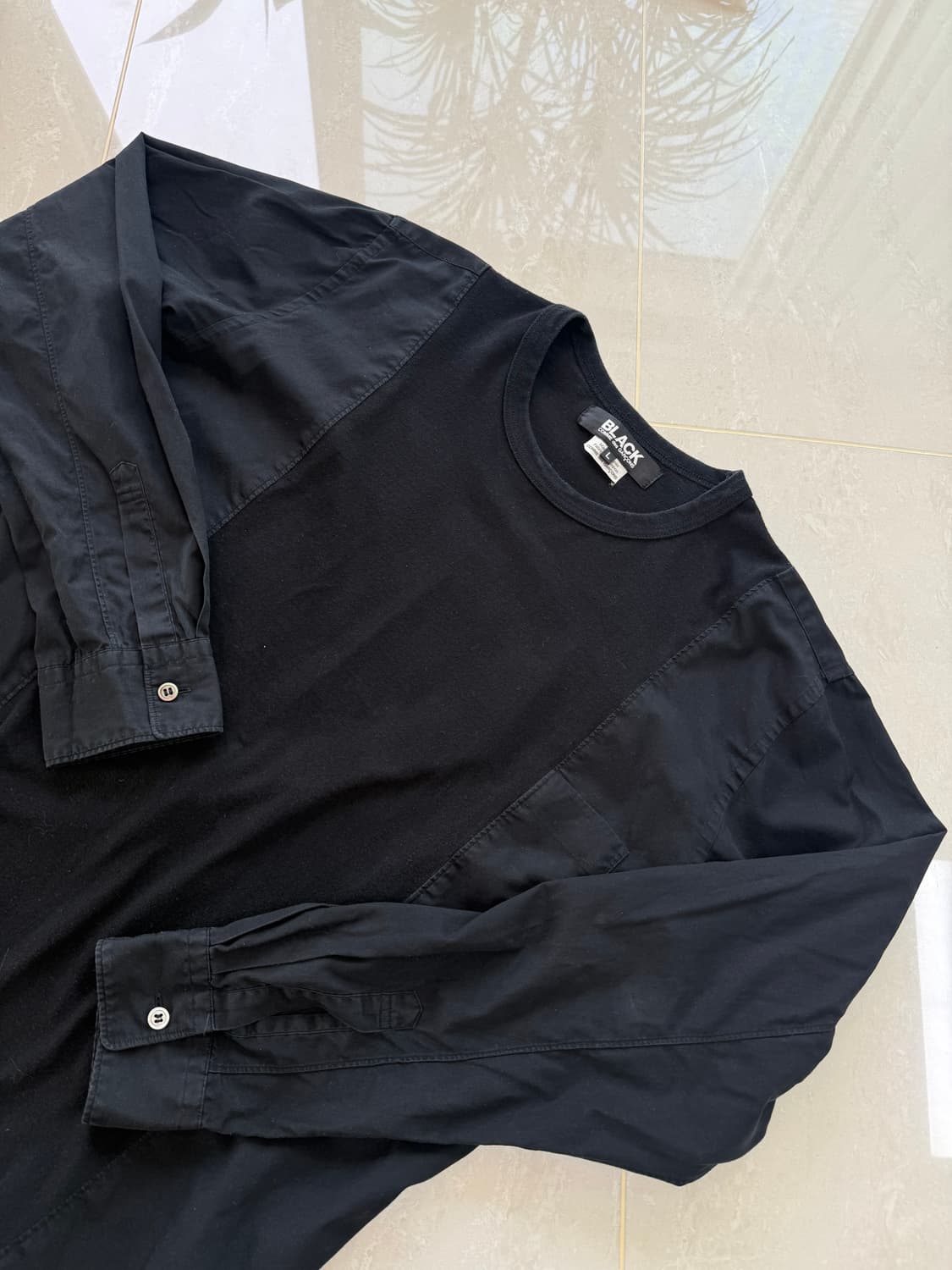 꼼데가르송 블랙 롱슬리브 상품이미지3