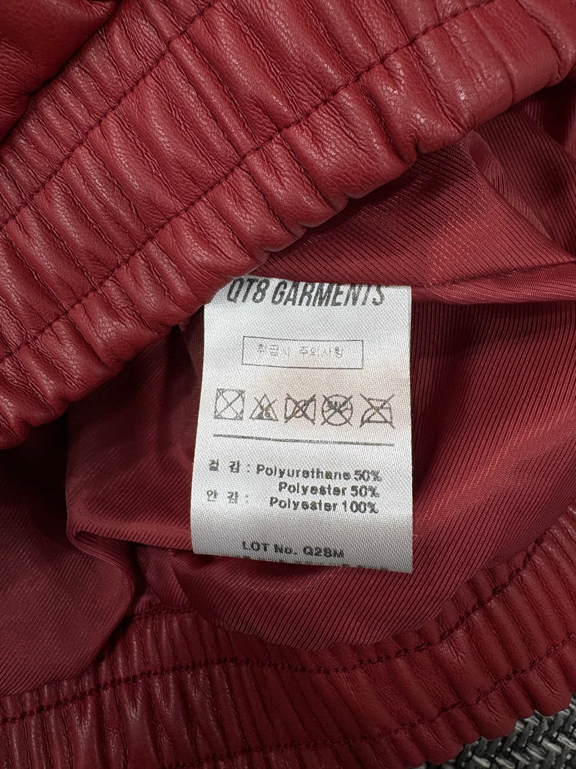 큐티에잇 가먼츠 레더 봄버자켓 상품이미지5