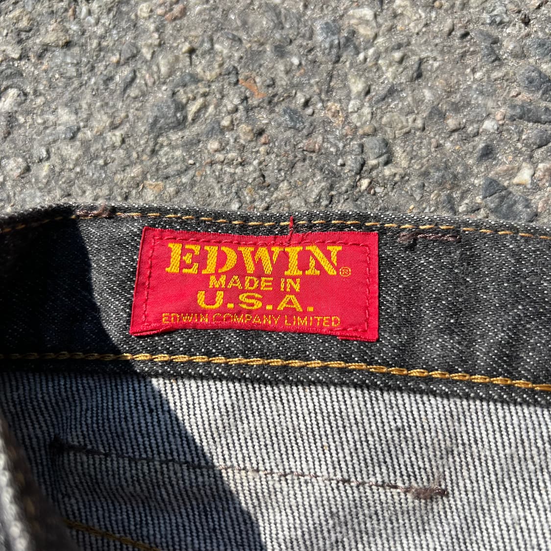 80‘s USA MADE 에드윈 블랙 진 상품이미지8