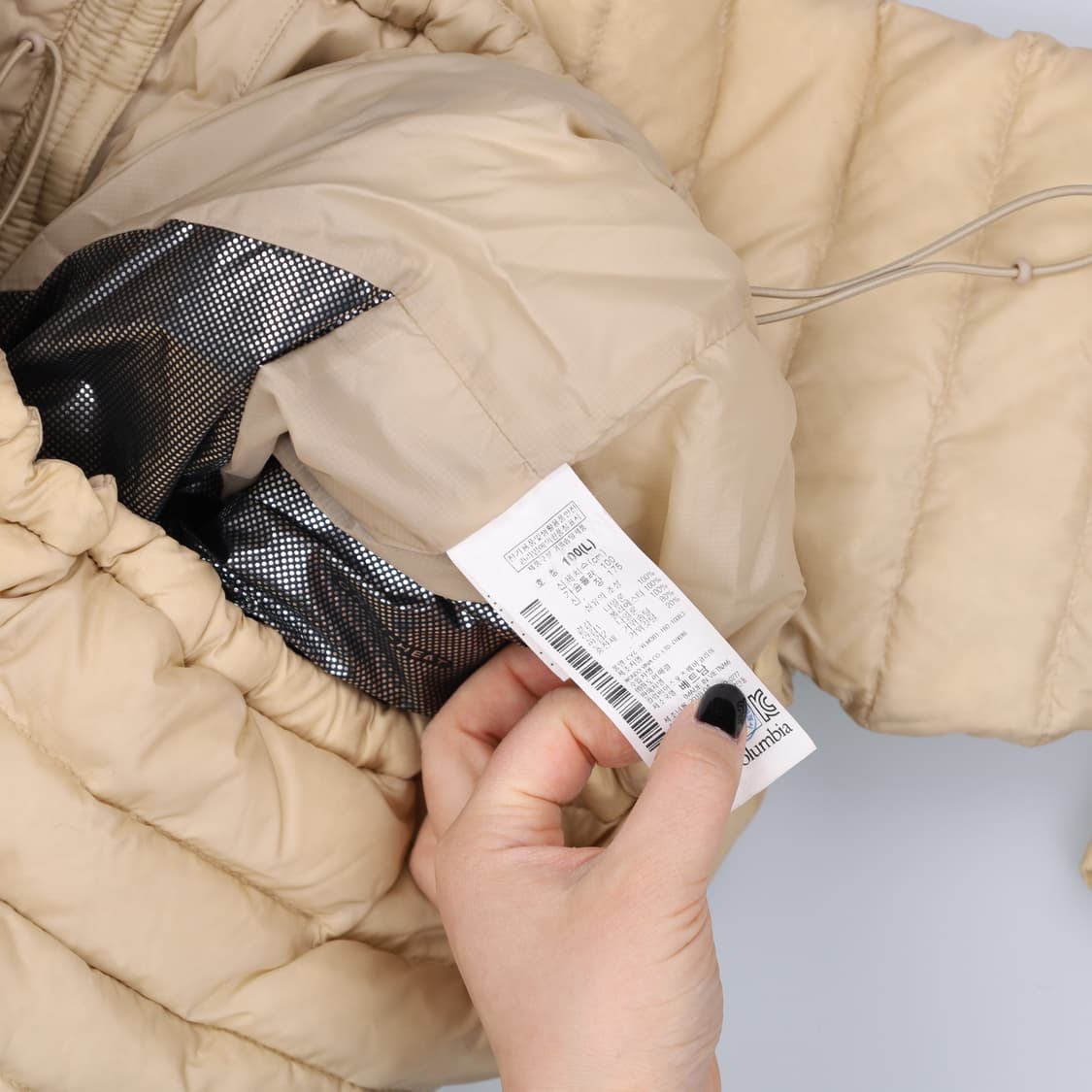 L 콜롬비아 구스다운 경량 패딩 점퍼 0204M 상품이미지4