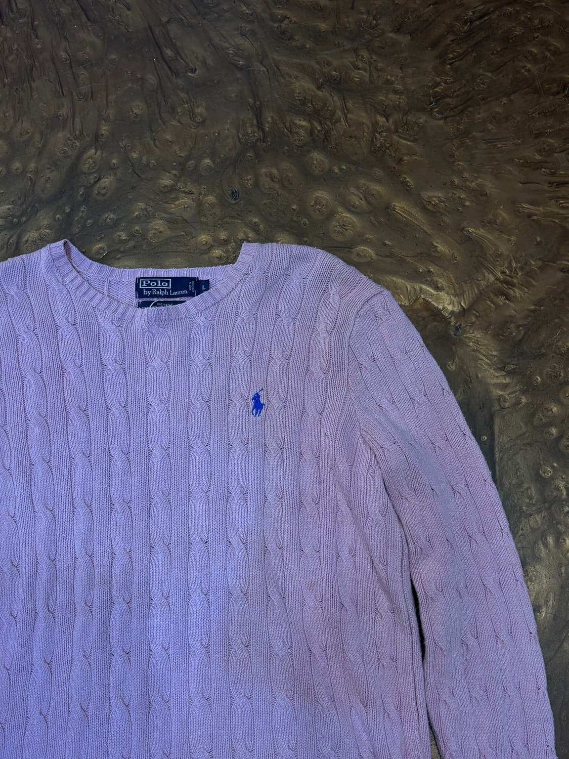 폴로 케이블 니트(Pk)  L 상품이미지3