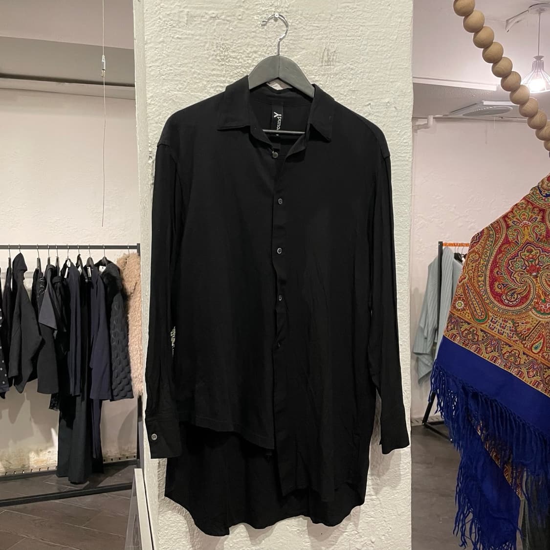 요지야마모토 비대칭 셔츠 상품이미지1