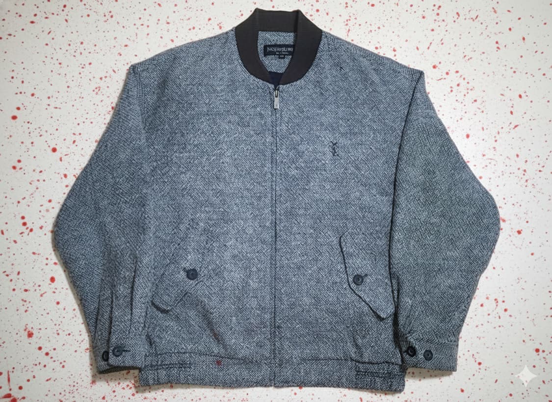 Yves Saint Laurent 90's 입생로랑 울트위드 블루종 상품이미지3