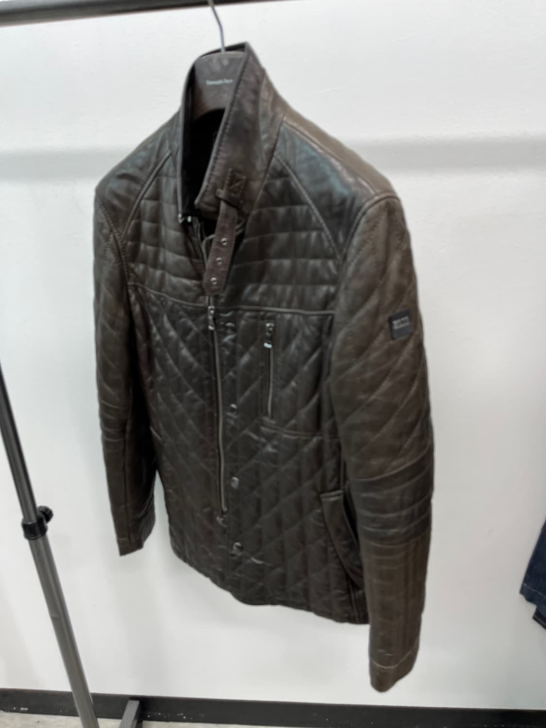 105) 보스 레더 퀼팅자켓  상품이미지7