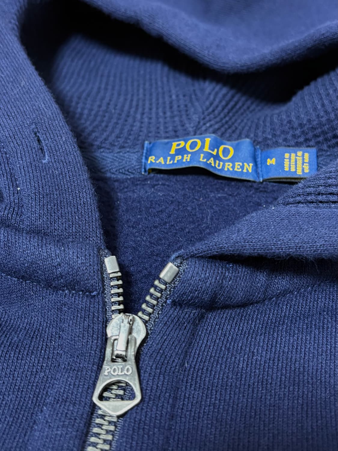 폴로 랄프로렌 와플 후드집업 네이비 M 상품이미지3