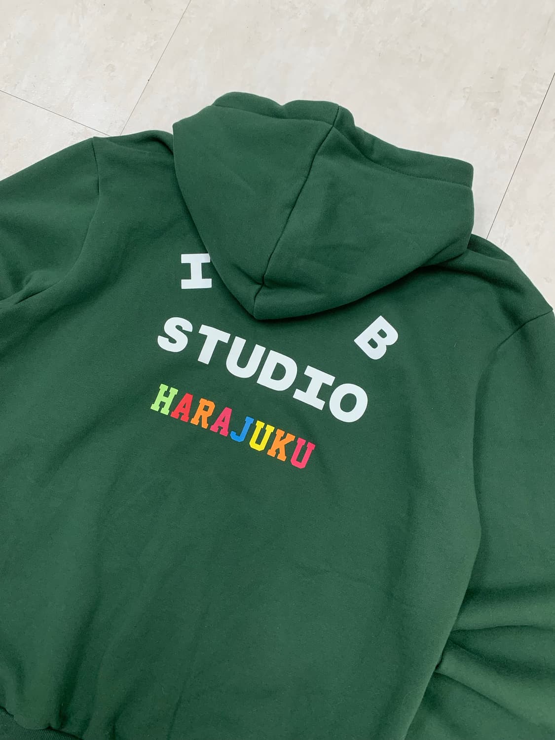 lab studio 그린 후드티 상품이미지2