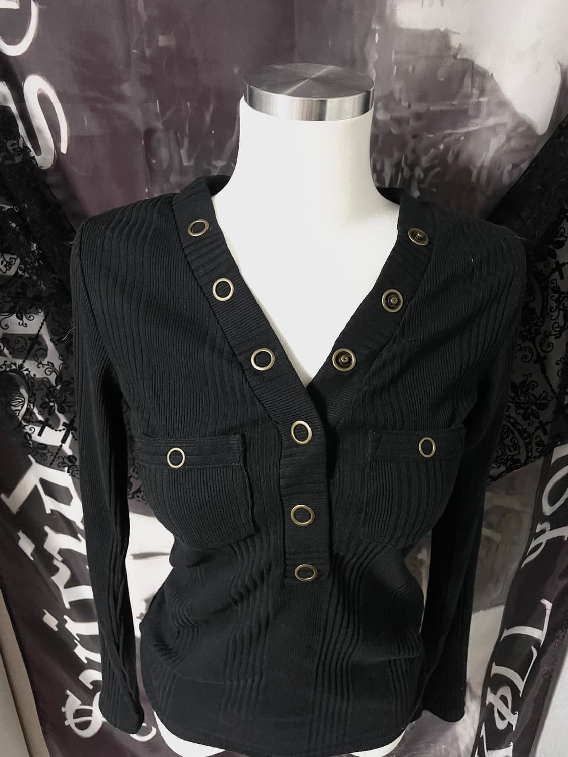 Jpn Punk Button Sleeve 락시크다크웨어갸루일본빈티지 상품이미지2
