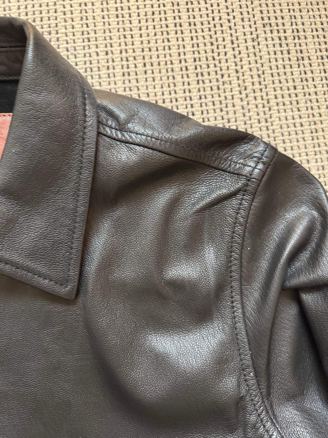 더 레터스 레더 웨스터 콘초 자켓 상품이미지8